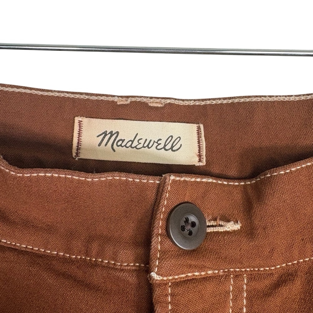 Madewell Emmett Wide Leg Chestnut Brown Trousers Womens P33 Jeans Pants Denim - Picture 6 of 10